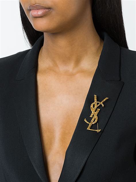 Designer Saint Laurent Brooches 